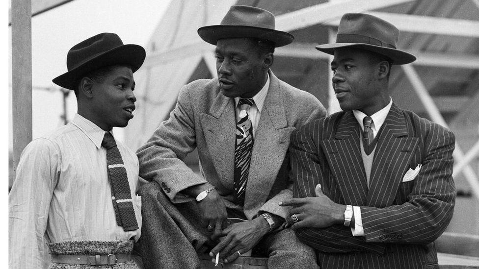 Immigrants on board the 'Empire Windrush'