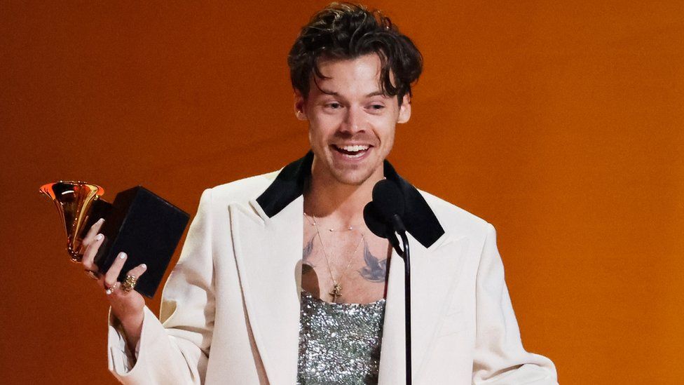 Harry Styles at the Grammy Awards