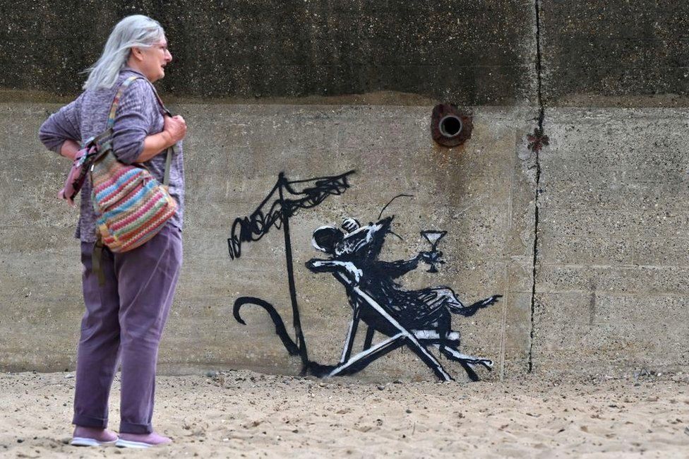 Banksy work in Lowestoft
