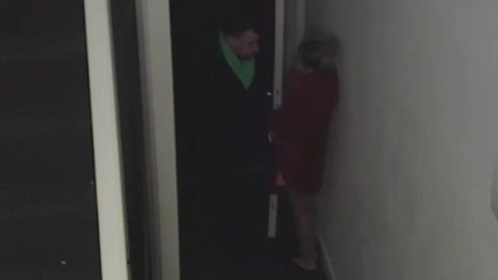 CCTV of a man and woman