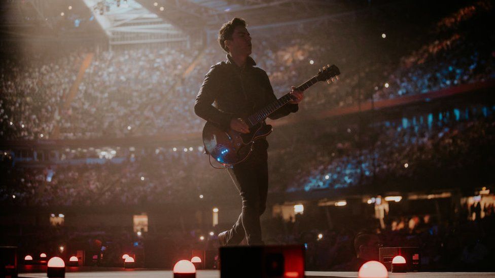 Kelly Jones of the Stereophonics playing at the Principality Stadium
