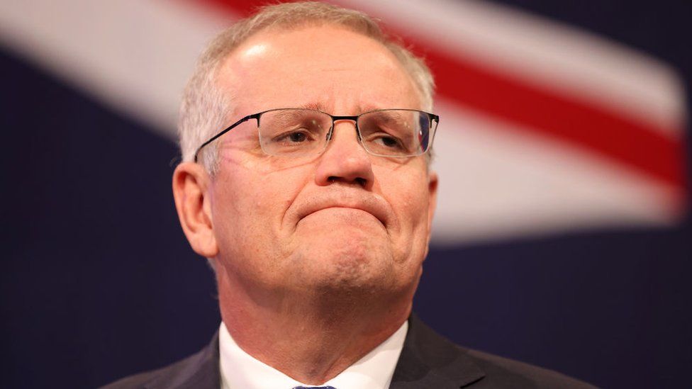 Scott Morrison frowns