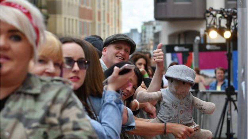 Fans in the crowd