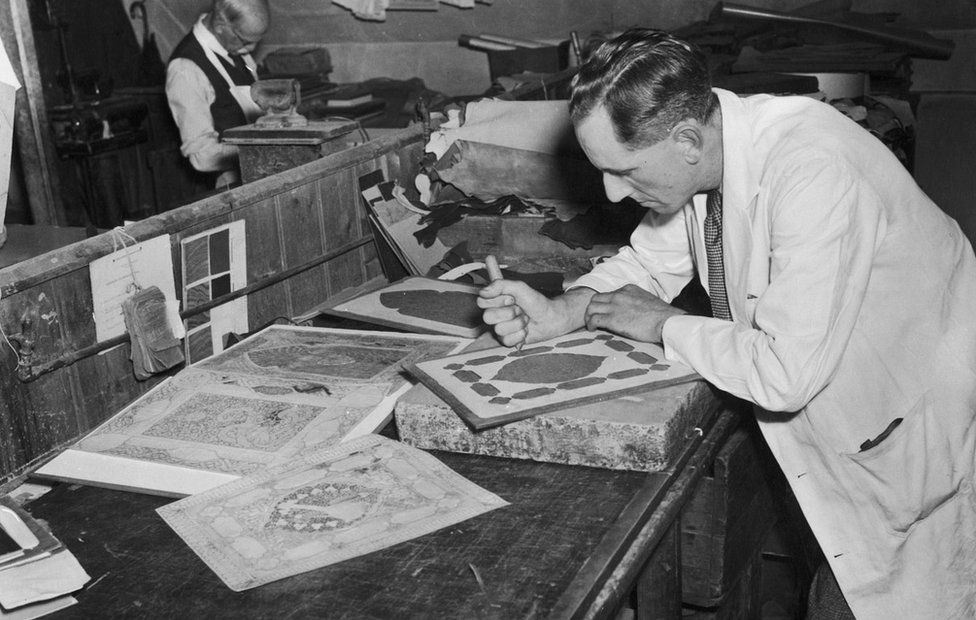 Stanley Bray working on third Great Omar (10 September 1947)