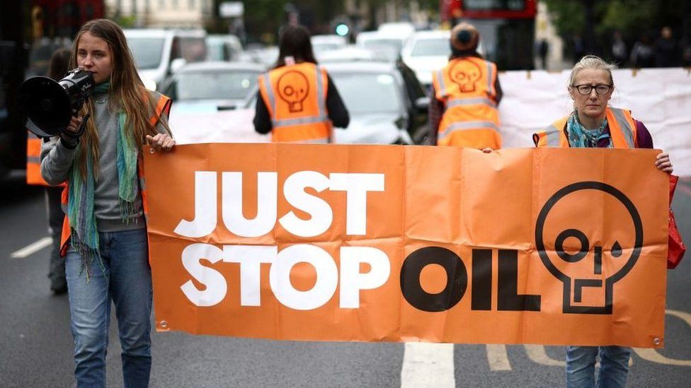 Just Stop Oil protesters stop traffic in London on 2 June, 2023