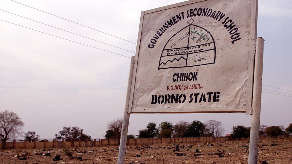 Chibok school sign