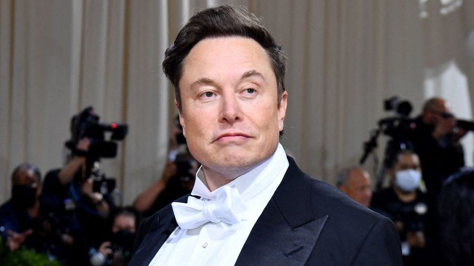 Elon Musk at the 2022 Met Gala.