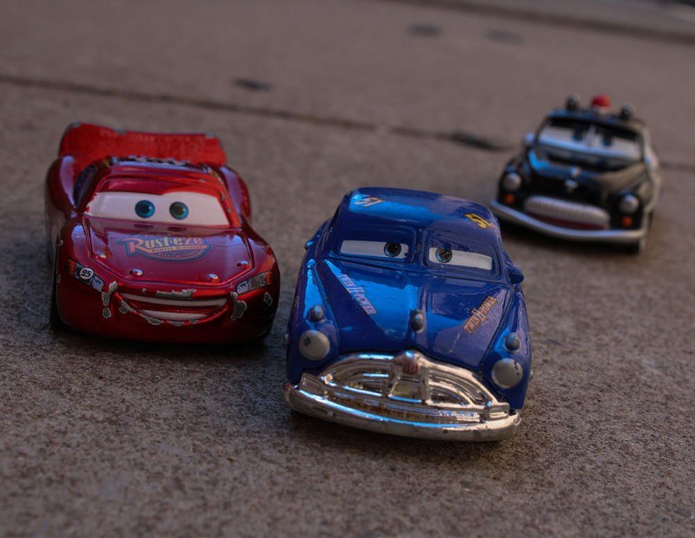 Toy cars from the film Cars