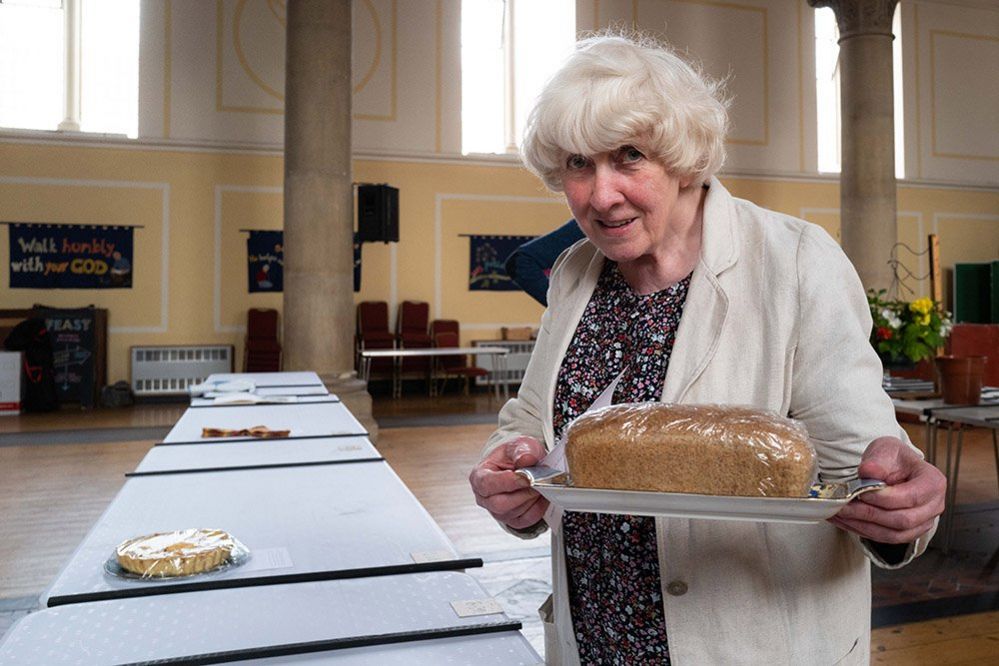 Ruth Lyon with her home-baked loaf