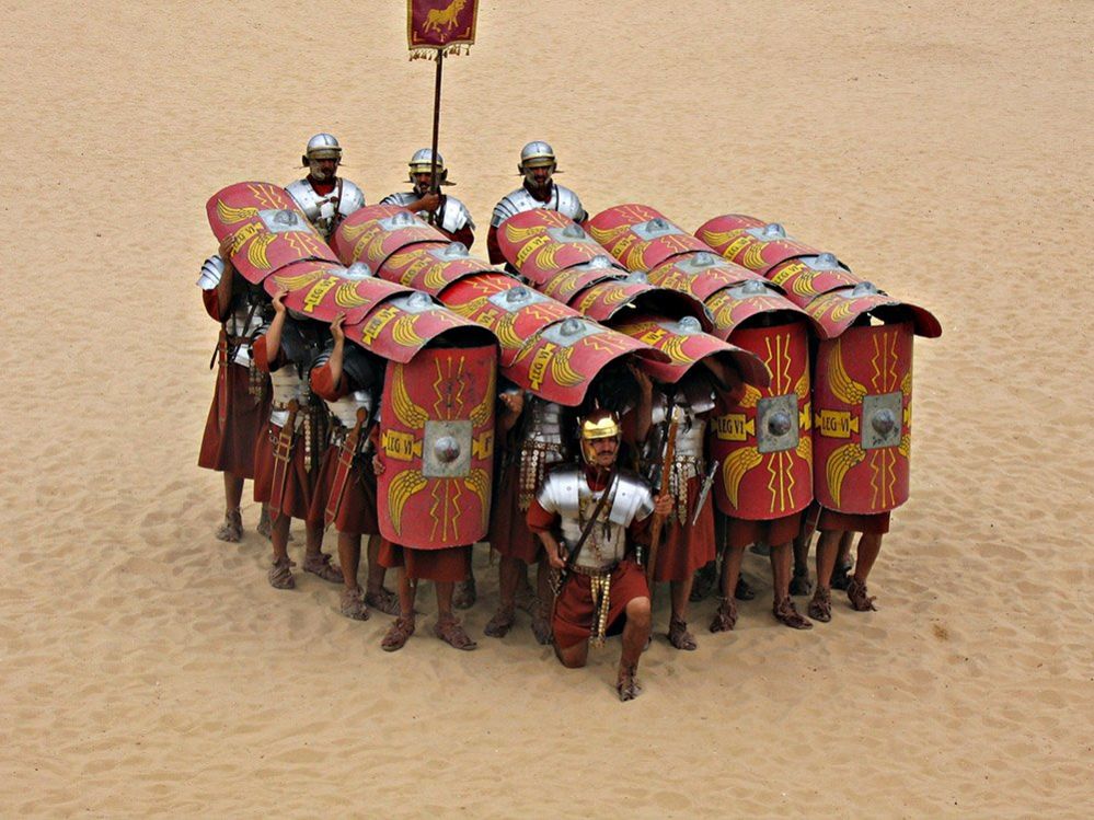 Roman army re-enactment