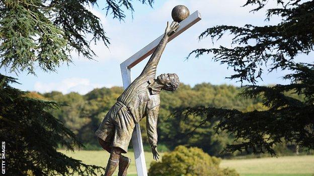 The Arthur Wharton Statue was unveiled in 2014 at St George's Park - in tribute to the world's first black professional footballer