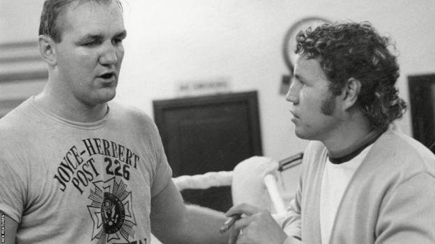 Chuck Wepner in his early professional boxing days