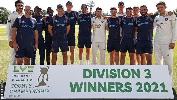 Kent crowned 2021 Division Three winners