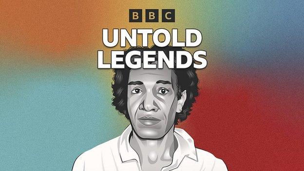 Ora Washington portrait promotion for Untold Legends podcast series