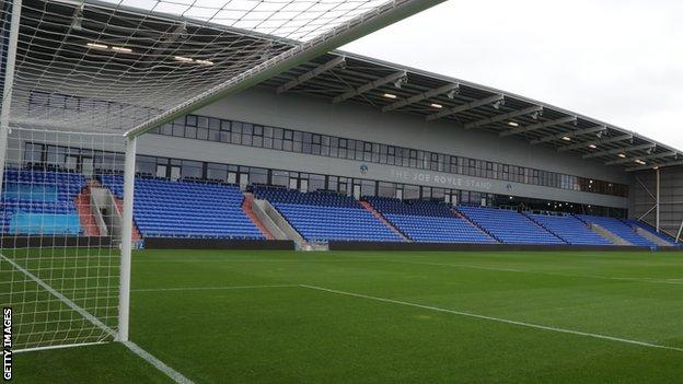 The North Stand at Oldham Athletic's Boundary Park home has not been used since their draw against Carlisle United on 18 January