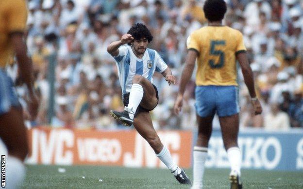 Diego Maradona in 1982