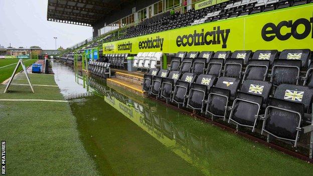 Flooding at the New Lawn