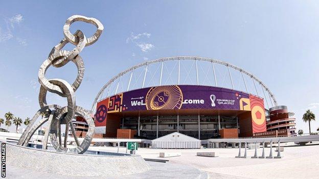 Khalifa stadium in the capital Doha