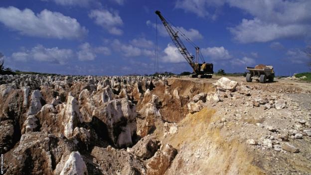 Mining for Phosphate on Nauru