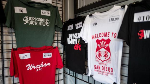 Wrexham T-Shirts on sale in San Diego