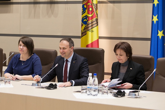 Speaker of the Parliament, Andrian Candu (centre), Parliament of the Republic of Moldova under Creative Commons