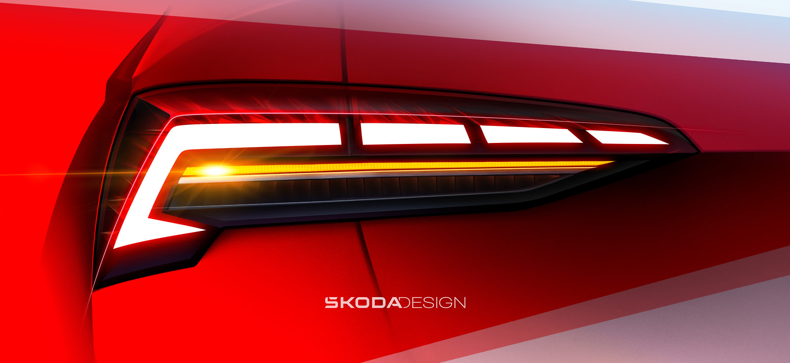 Дизайн-скетч Skoda Octavia 