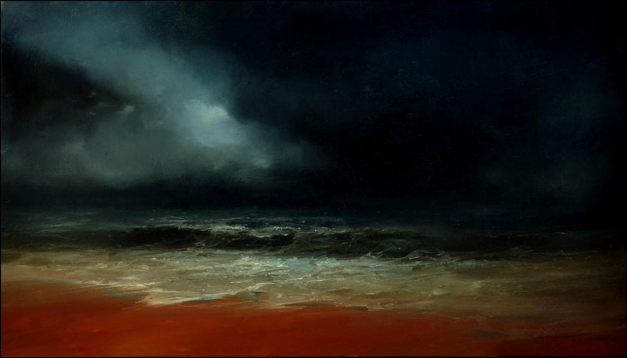 Seascape (2015 Oil on canvas) Dawid Figielka