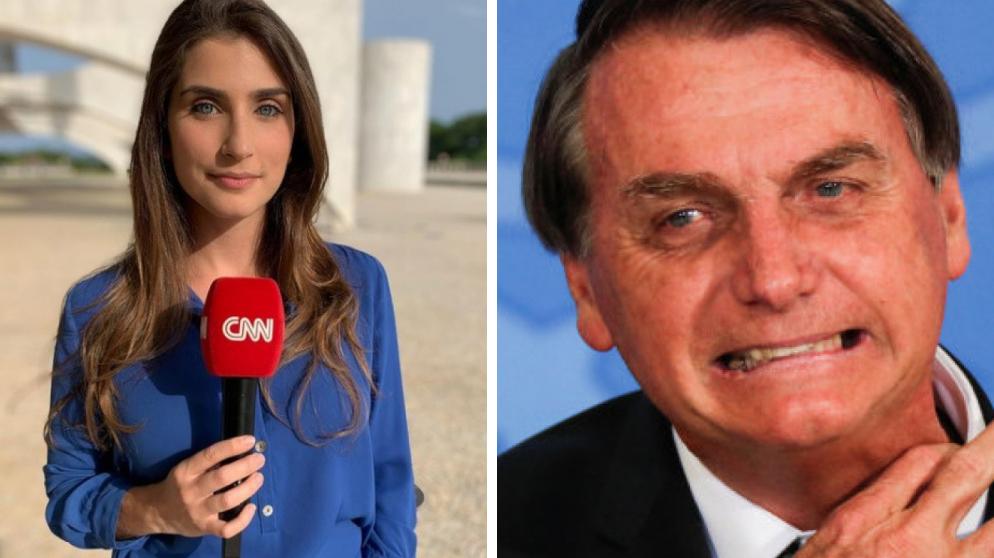 Carla Bridi e Jair Bolsonaro