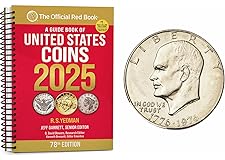 2025 US RED BOOK of United States Coins and 1976 Ike Dollar US Mint Circ