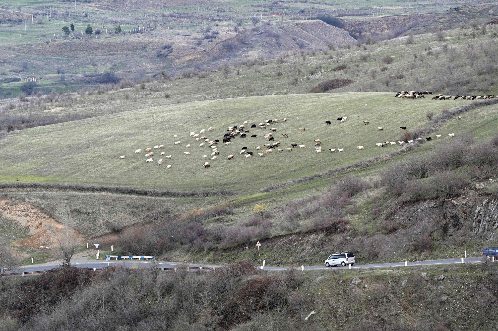 Территории вблизи села Воскепар на северо-востоке Армении, которые могут быть переданы Азербайджану