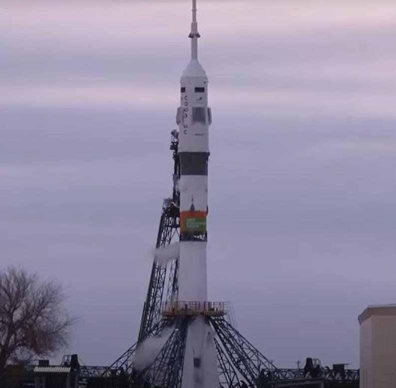 Запуск космического корабля „Союз“ к МКС был отменен за несколько секунд до старта
