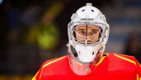 Latvietis Dānijas izlases vārtos – hokeja talants no Rīgas jau nonācis NHL klubu piezīmju blociņos