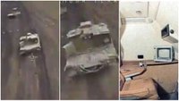 Ukrainā novērota un, iespējams, iznīcināta ārkārtīgi reta okupantu 'pastardienas’ bruņumašīna