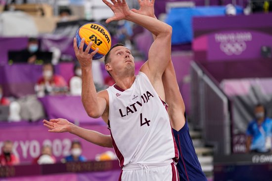 Сборная Латвии по баскетболу 3х3 пробилась на Олимпиаду-2024 и будет защищать титул