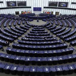Der Plenarsaal des Europäische Parlaments in Straßburg.