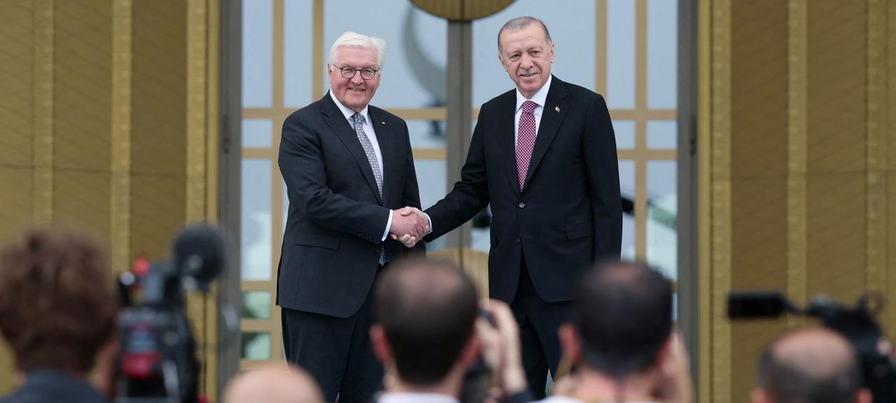 Frank-Walter Steinmeier (links) und Recep Tayyip Erdogan