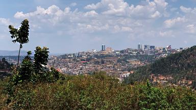 Blick auf die Hauptstadt Ruandas
