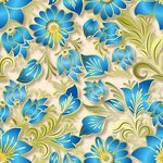 abstract vintage seamless floral ornament