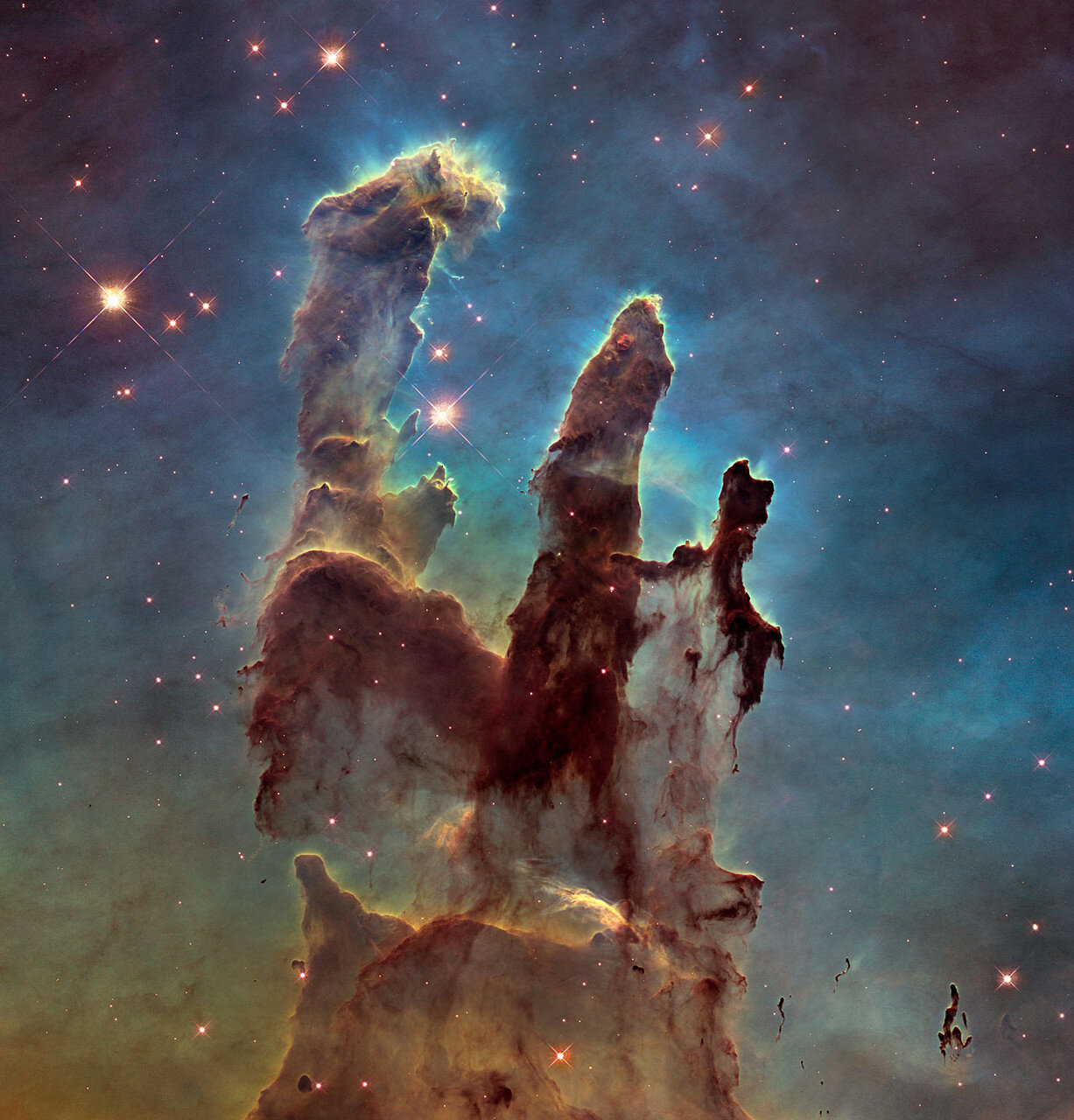 New view of the Pillars of Creation  visible