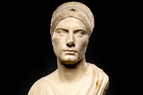 This first-century bust shows a stern matriarch carved sometime during Roman Emperor Trajan's reign.