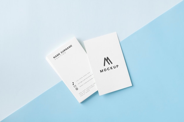 Free PSD business card and name card mockup