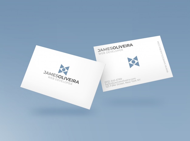 Free PSD bussiness card mockup