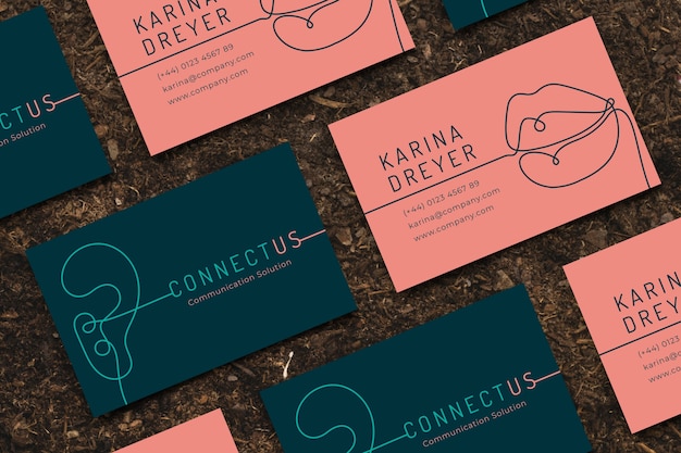 Free vector funny designer business card template