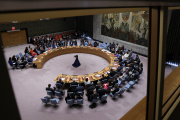Le Conseil de sécurité des Nations unies, au siège de l’ONU à New York, le 25 mars 2024.