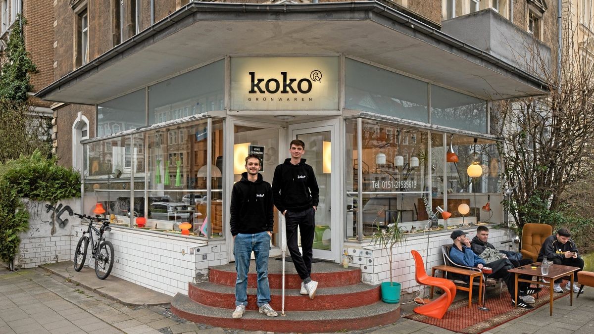 Jim Koch und Fynn Kogerup betreiben den CBD-Laden und Kiez-Treff „Koko Grünwaren