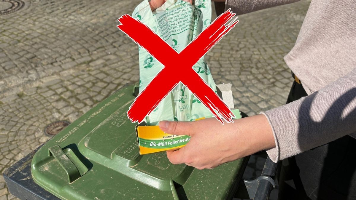 Plasttikmüllbeutel, auch wenn sie vom Hersteller als biologisch abbaubar beschrieben werden, sind in der Biotonne in Stadt und Kreis Wolfenbüttel nicht erlaubt. 