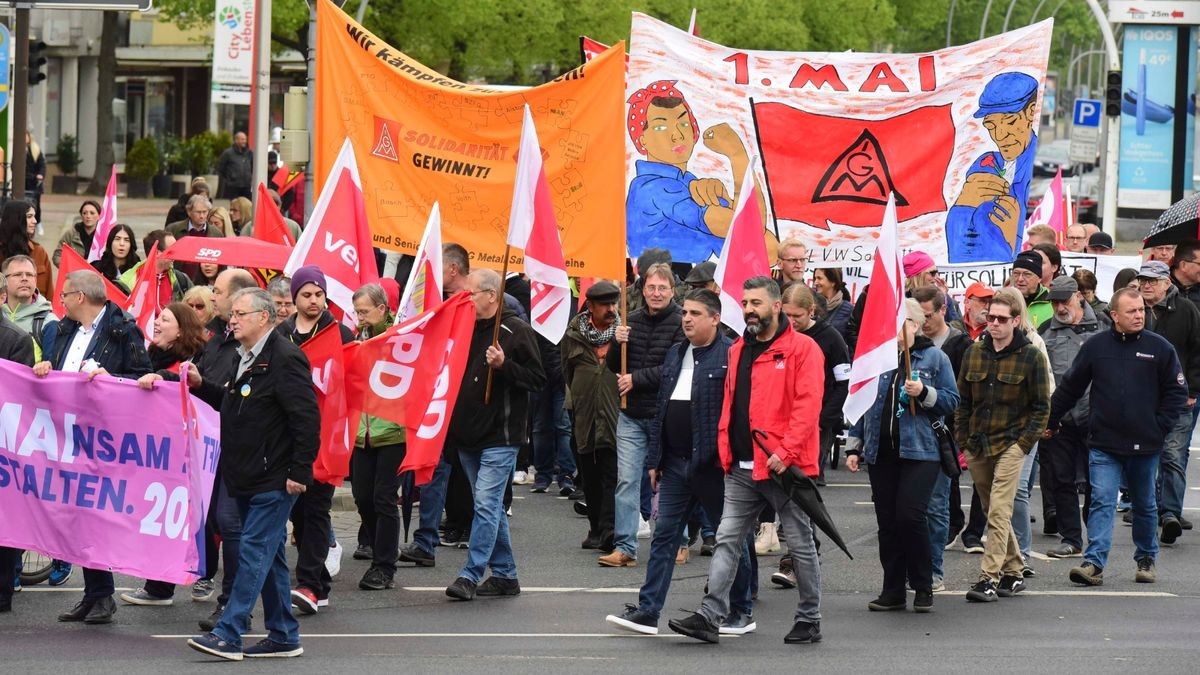 Am Tag der Arbeit gehen die Gewerkschaften wieder auf die Straße. (Archivfoto)