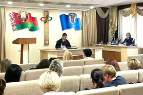 Андрей Млечко на выездном заседании по "политическому" делу, Минск, сентябрь 2023 года. Фото: пресс-служба Верховного суда