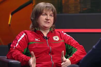 Надежда Остапчук в эфире ОНТ. 9 февраля 2023 года. Скриншот видео
