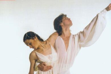 Инесса Душкевич и Вениамин Захаров в балет "Ромео и Джульетта". Фото: t.me/bolshoibelarus